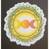 Sticker - Triple Goddess, Yellow